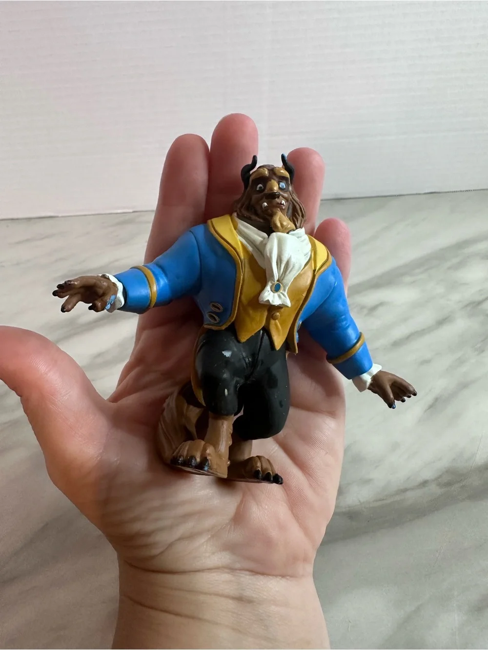 Disney Blue and Gold Beast Costume Figure
